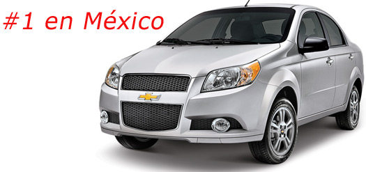 México el número uno en ventas Chevrolet Aveo