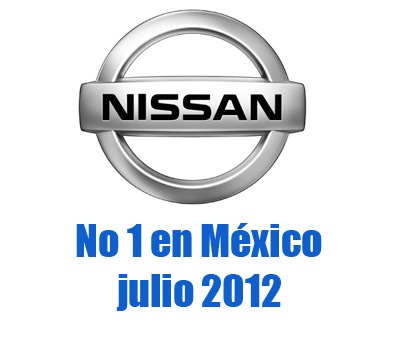 Top Ventas por Marca en Julio para México NIssan 1er lugar