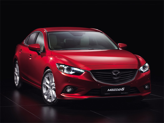Mazda 6 2014 frente color rojo