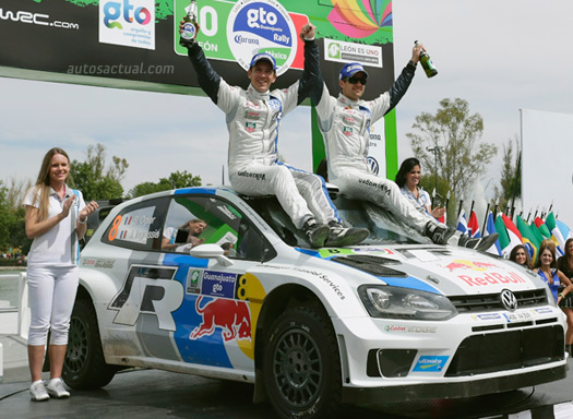  Sébastien Ogier y el Volkswagen Polo R WRC ganan en Rally de México 