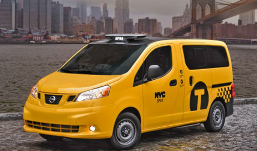 Taxi del mañana en Nueva York