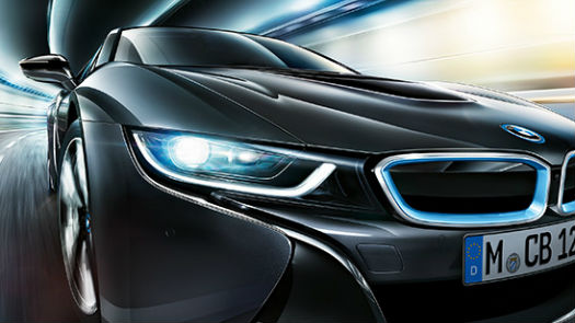 BMW i8 con luces láser
