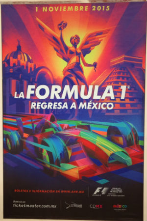 Póster Gran Premio de México Fórmula 1 2015