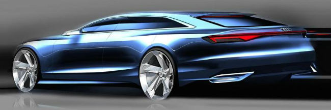 Audi Prologue Avant boceto, trasero