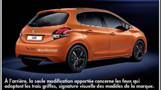 Peugeot 208 restyling trasero