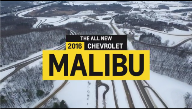 Chevrolet Malibu 2016 video teaser