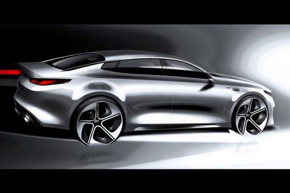 Kia Optima, previo a Nueva York , lateral