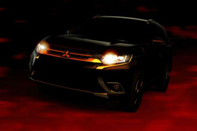 Mitsubishi Outlander frente en boceto oficial