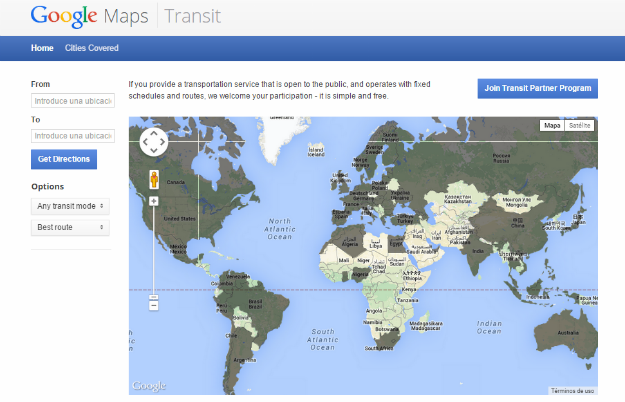 Google Maps transit