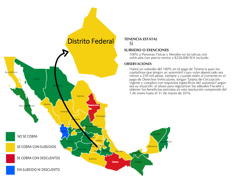 Tenencia 2016 Ciudad de México