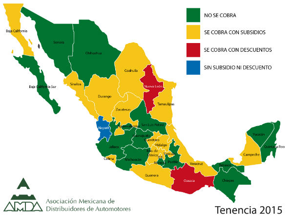 Tenencia 2016 México