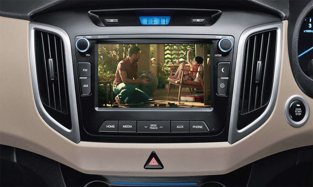 Hyundai Creta 2017 en México interior pantalla touch video y audio