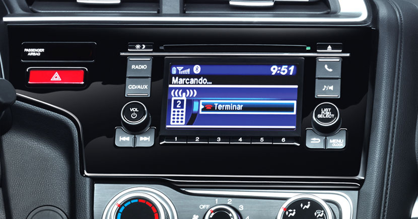 Honda Fit 2017 en México Sistema con Pantalla LCD de 5 pulgadas, Bluetooth y USB
