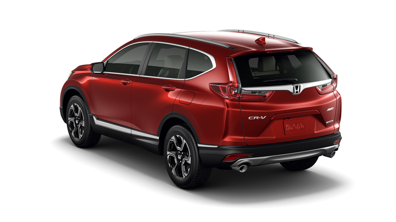 Honda CR-V 2017 México rojo posterior