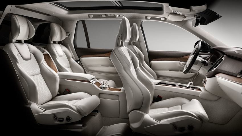 Volvo XC90 Excellence 2017 en México asientos lujosos con detalles Excellence