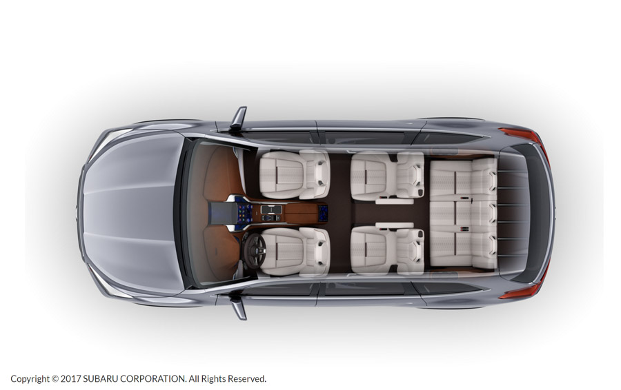 Subaru Ascent 2018 concepto siete pasajeros tres filas