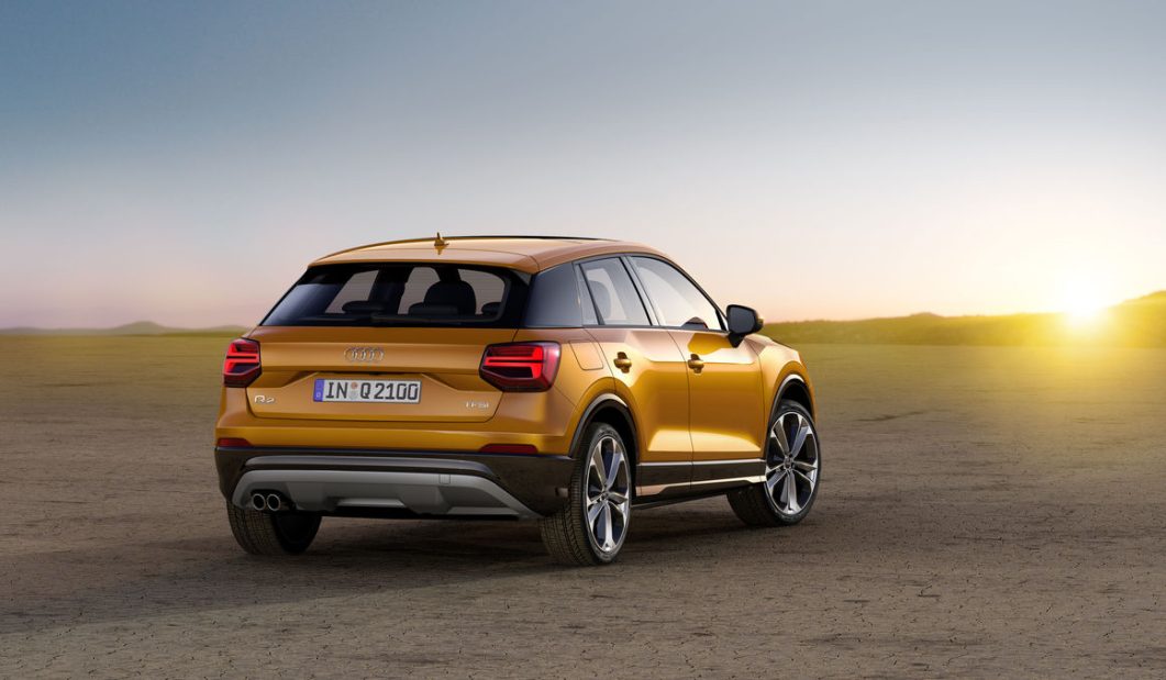 Audi Q2 2018 perfil posterior