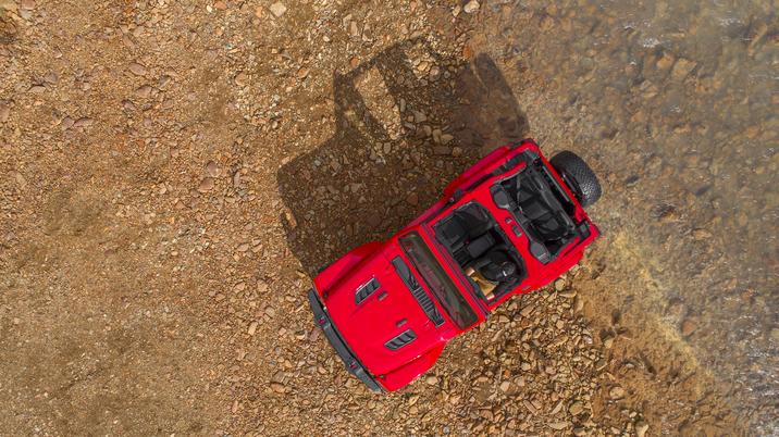 Jeep Wrangler 2018 México exterior vista aerea 