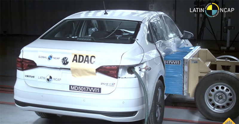 Volkswagen Vento 2019 en pruebas Latin NCAP