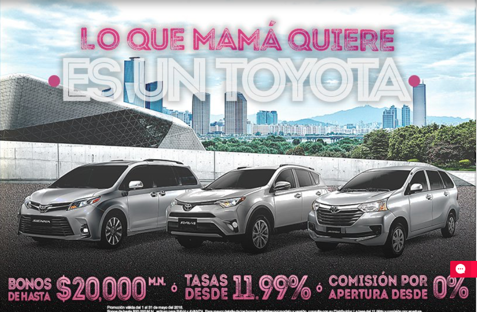 Toyota promoción mamá 2018