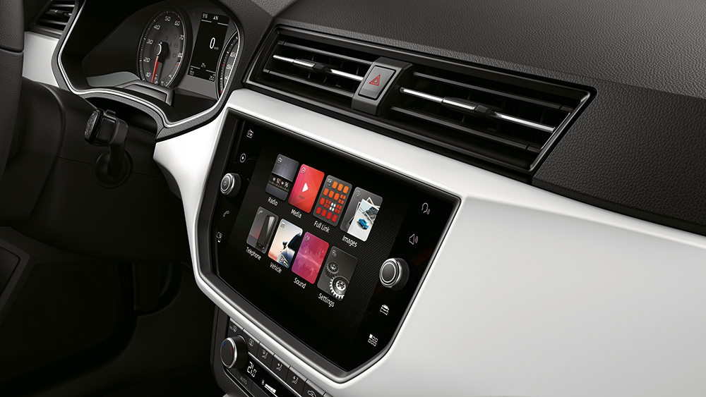 SEAT Arona en México - Pantalla touch de 8 pulgadas con Android Auto, Apple CarPlay y Mirrow Link