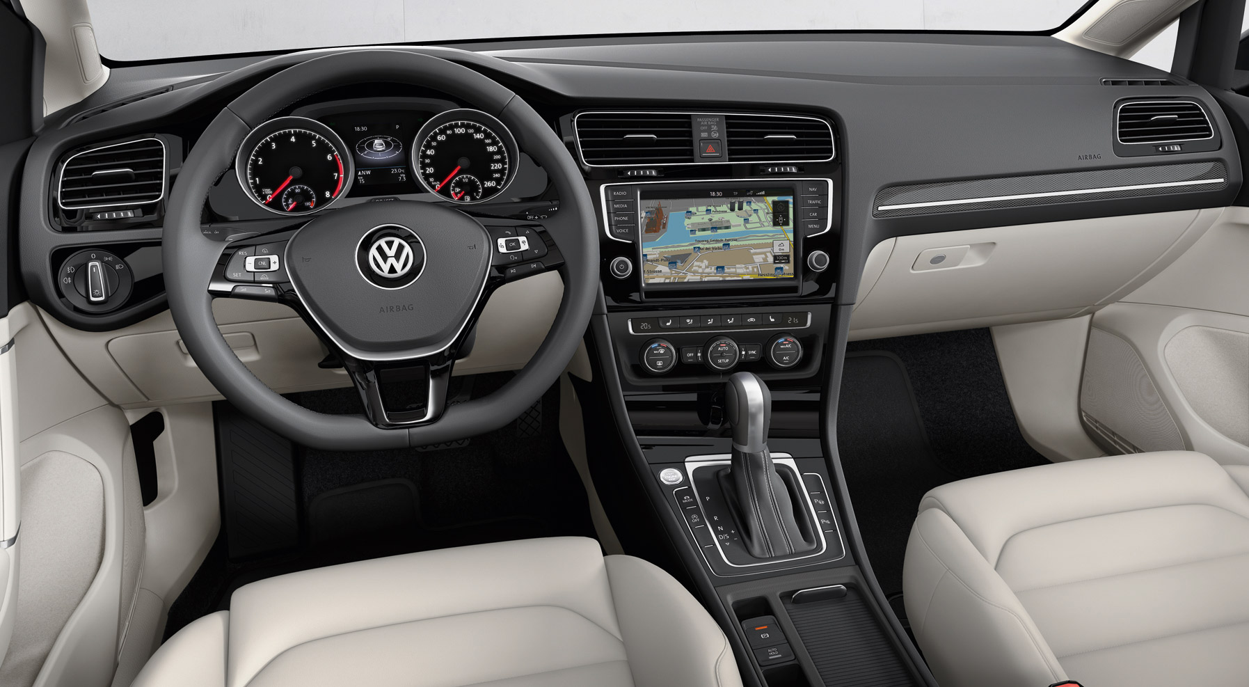 Volkswagen Golf 7 séptima generación interior