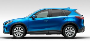 Mazda CX-5 2013 en México color Azul de perfil