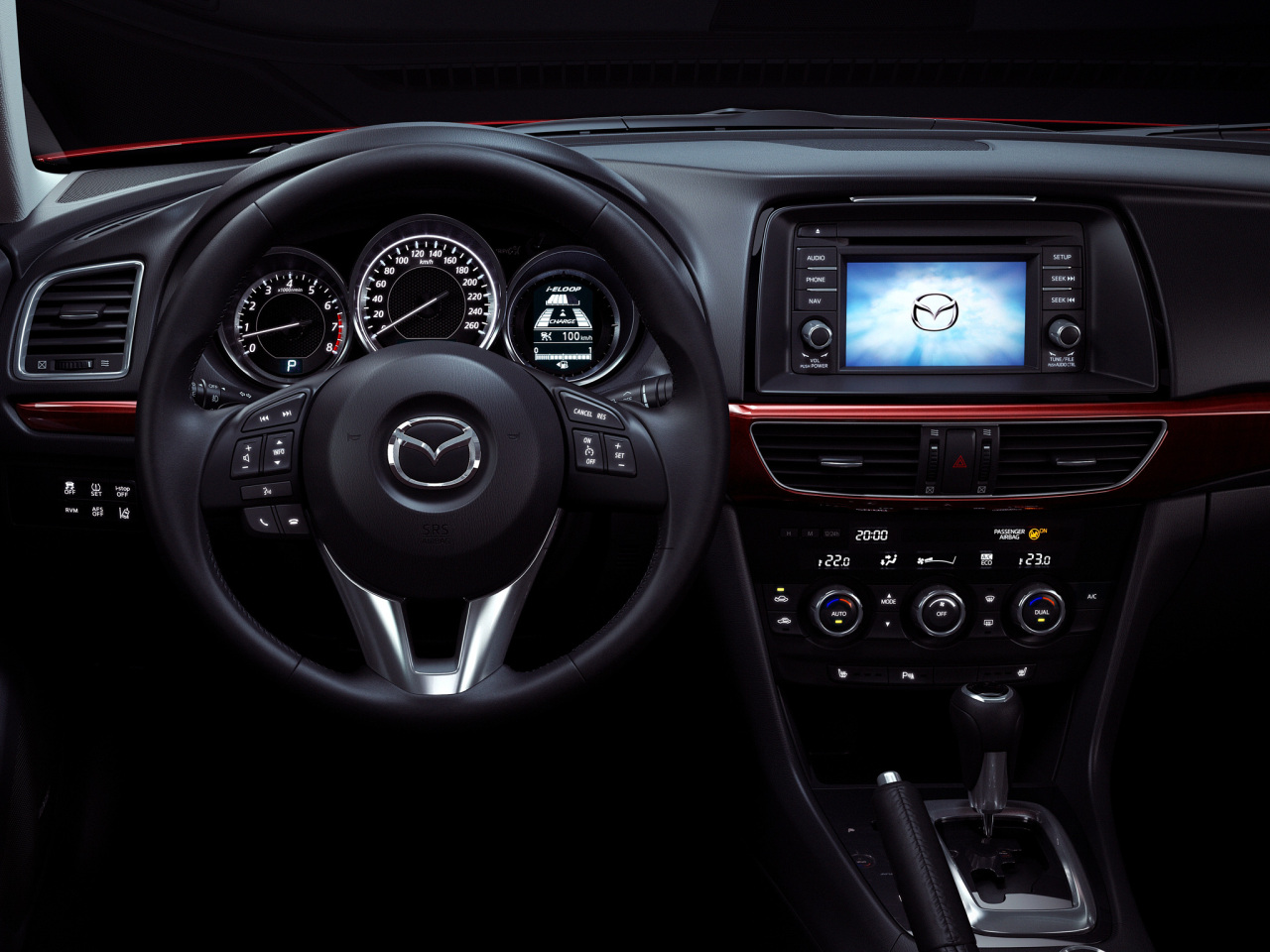 Mazda 6 2015 interior pantalla touch