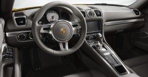 Porsche Cayman 2014 en México interiores volante en piel