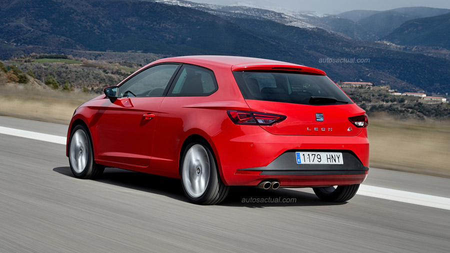 SEAT León Coupé 2014 color Rojo