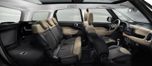 FIAT 500 Living 7 plazas interior asientos