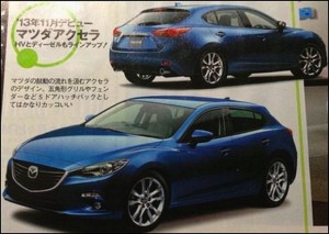 Nuevo Mazda 3 2014 espiado en revista