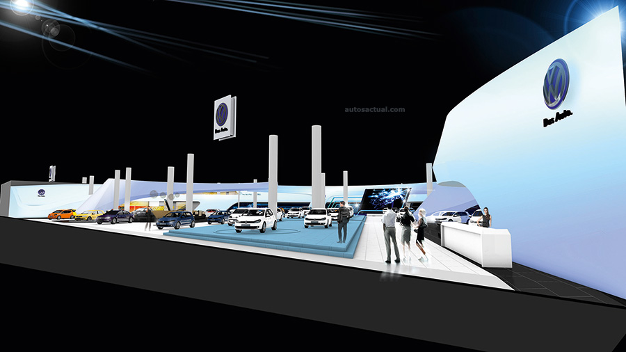 El Stand de Volkswagen par el Autoshow de Frankfurt Electrizante