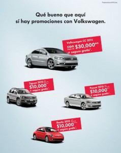 VW bonos para Buen Fin 2014