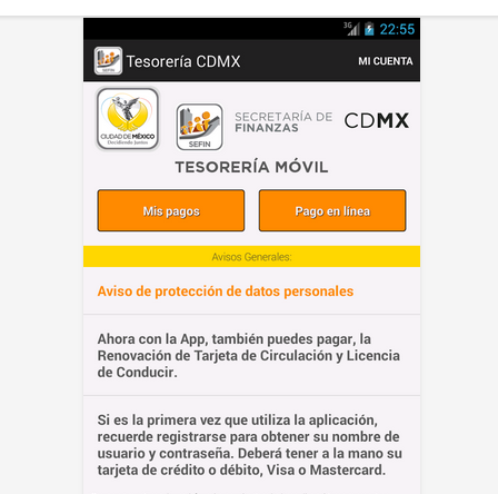 App Tesoreria CDMX