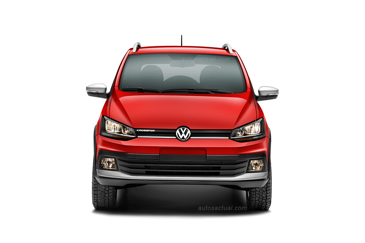 Nuevo Volkswagen CrossFox 2016 en México de frente color rojo