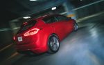 Kia Forte Hatchback 2017 en México color rojo parte trasera