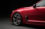 Kia Stinger 2018 color rojo rines