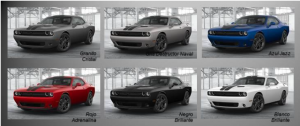 Dodge Challenger Blacktop 2017 en México opciones de colores