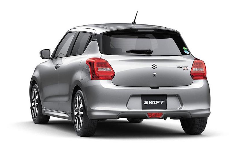 Nuevo Suzuki Swift 2018 color plata cajuela