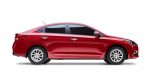 Hyundai Accent 2018 color rojo de lado