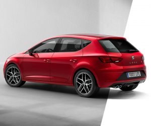 Nuevo Seat León 5D 2017 en México color rojo posterior