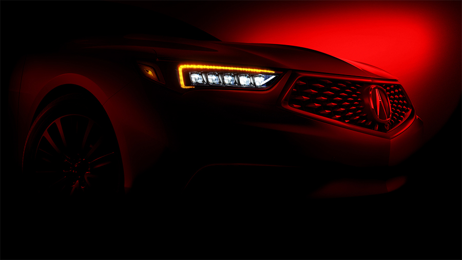 Acura TLX 2018 en imagen oficial teaser nueva parrilla