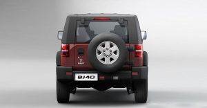 BAIC BJ40 en México 4x4 SUV color rojo posterior