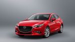 Mazda 3 2018 sedán en México color rojo fondo gris