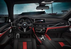 BMW X5 M y X6 M Edition Black Fire frente interior