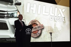 Hilux Diésel 2018 presentación Tom Sullivan