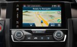 Honda Civic 2018 en México, interior con pantalla touch de 7 pulgadas con navegación GPS