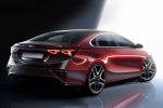 Kia Forte 2019 boceto oficial exterior zaga parte posterior y lateral