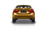 BMW Series 1 Sedán amarillo atrás